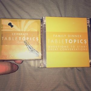 Set of Brand New Table Topic games